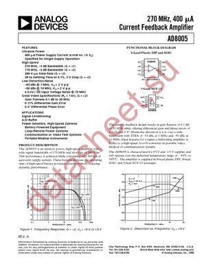 AD8005ART-REEL datasheet  